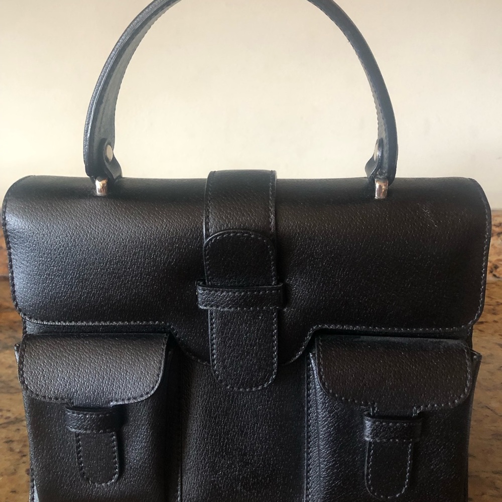 Maxx Black Leather Purse